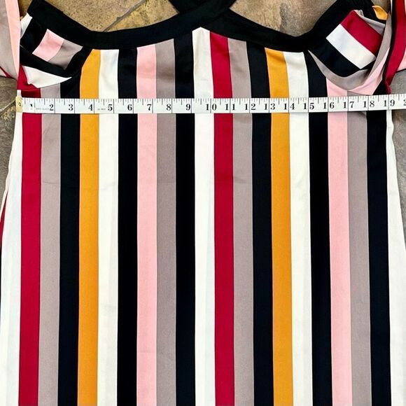 New! NWT Loft Stripped Off The Shoulder Long Sleeve Blouse Petite Small - Picture 4 of 8